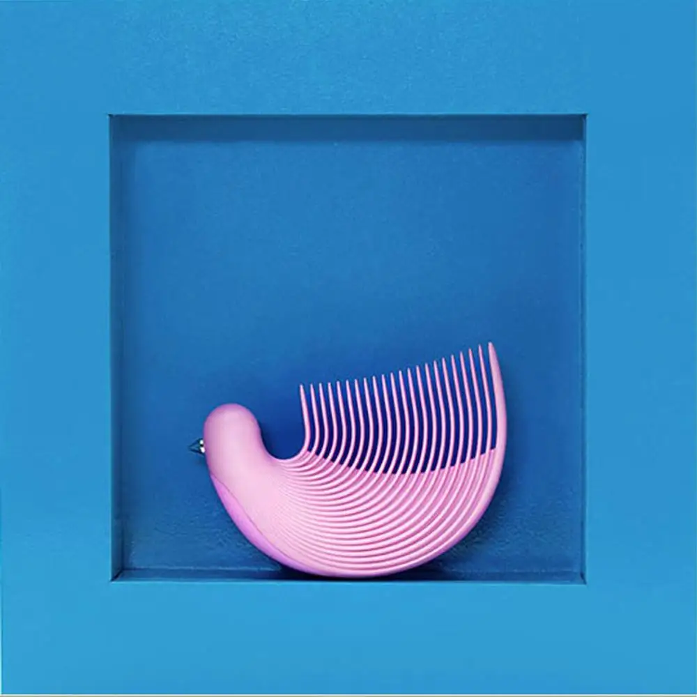 Pink Горячая Xiaomi Mijia Yiyohome портативный в форме птицы Расческа Антистатические Широкие зубы качающийся гребень для Youpin - Цвет: Pink