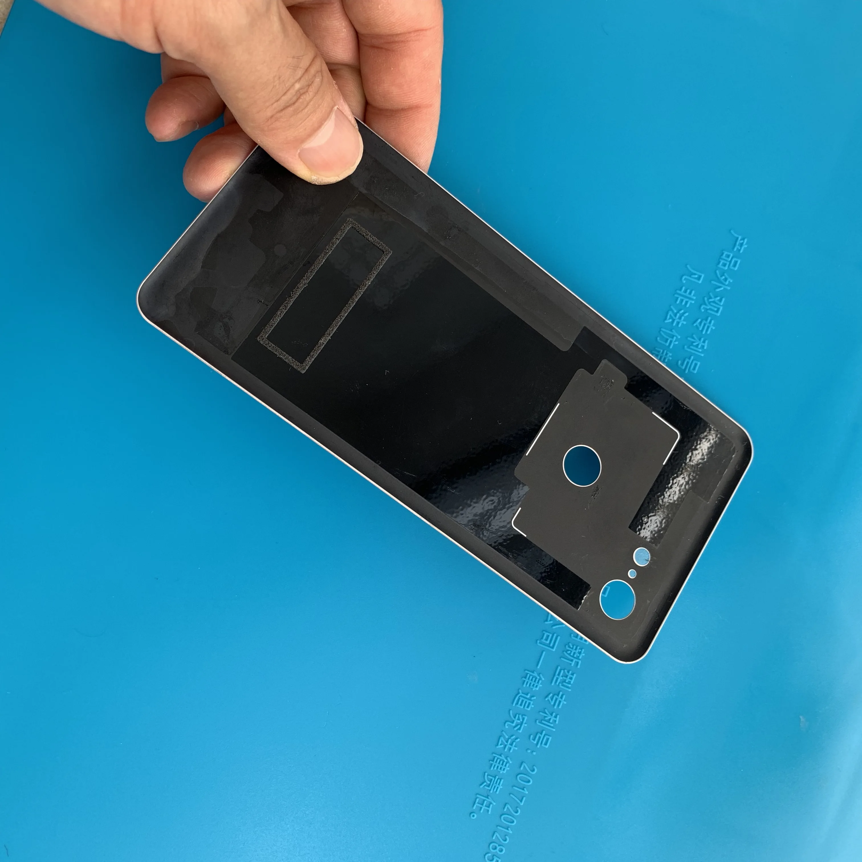 Оригинальная Черная крышка аккумулятора для Google Pixel 3 XL, Запасное стекло для Google Pixel 3, розовая Задняя стеклянная панель+ лента