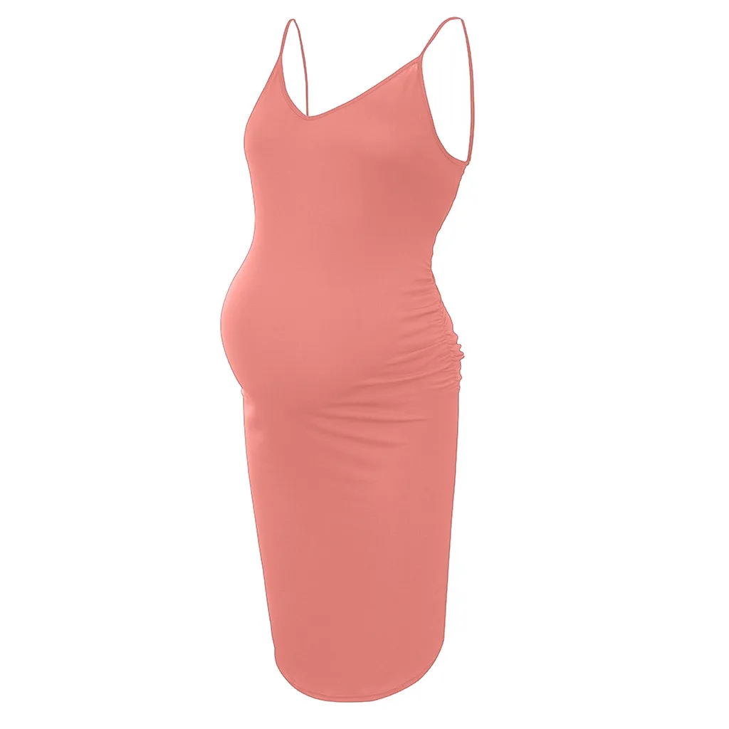Women Maternity Dresses Summer Sleeveless Solid Pregnant Nursing Breastfeeding Dress Gown 2019 Vestido Lactancia | Мать и ребенок