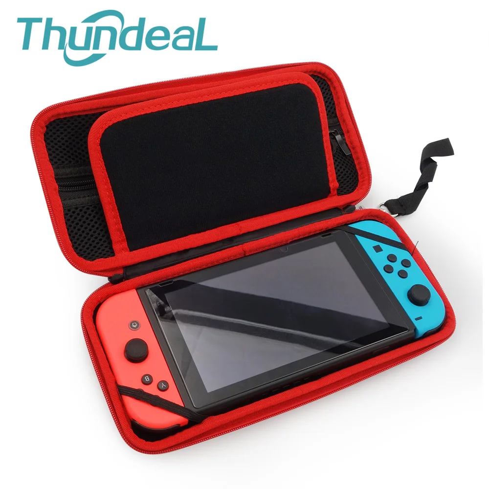 Водонепроницаемый чехол сумка для Nintendo Switch защитный из закаленного стекла с