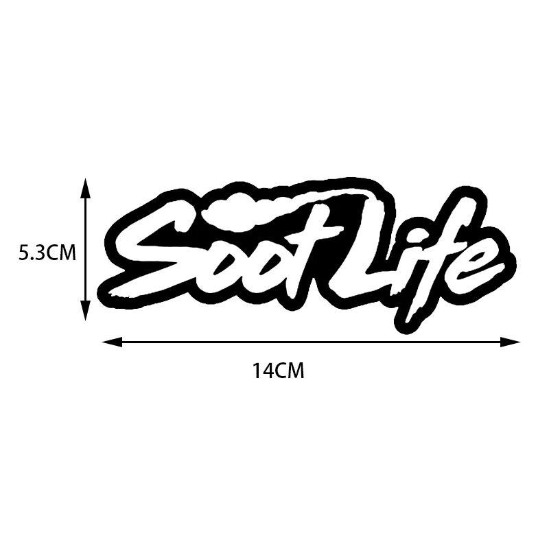 Виниловая наклейка SOOT LIFE в рулоне с углем для грузовика Powerstroke Turbo Diesel