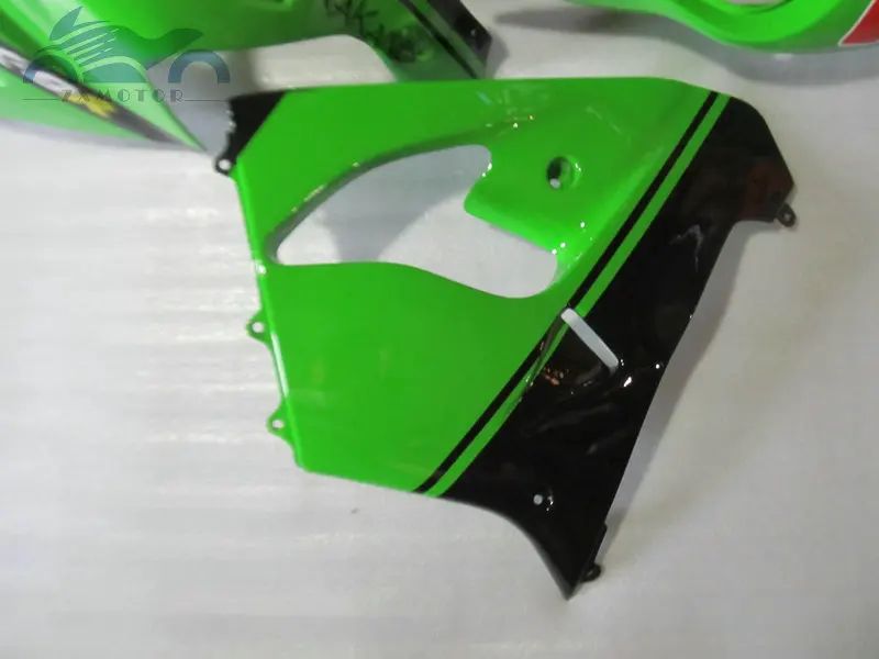 Custom full set fairing kits for KAWASAKI Ninja ZX9R 00 01 ABS plastic sports fairings kit 2000 2001 ZX 9R green body repair | Автомобили