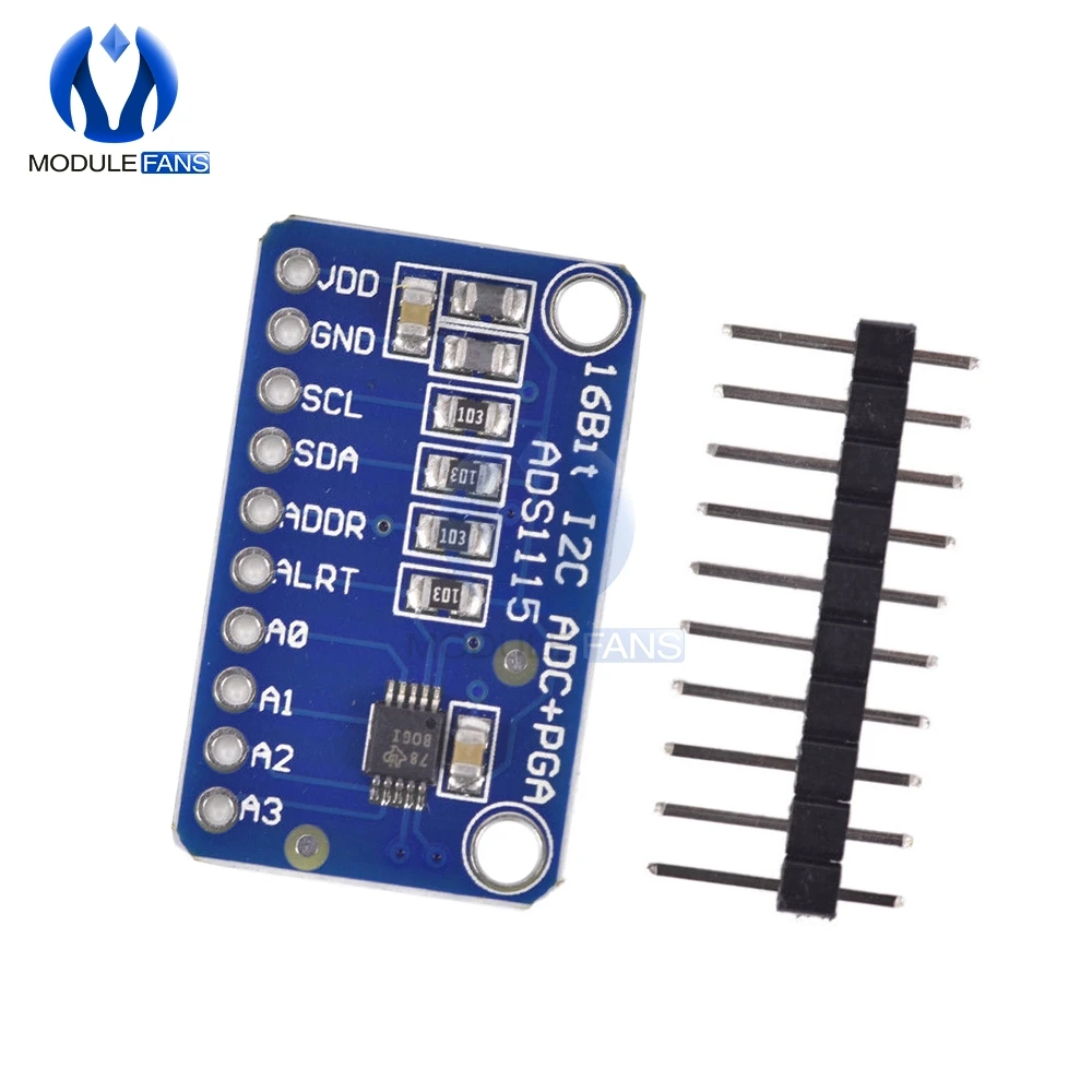 16 бит ADS1115 АЦП 4 канала 4CH Pro усилитель развития модуль для Arduino RPi Ultra Compact