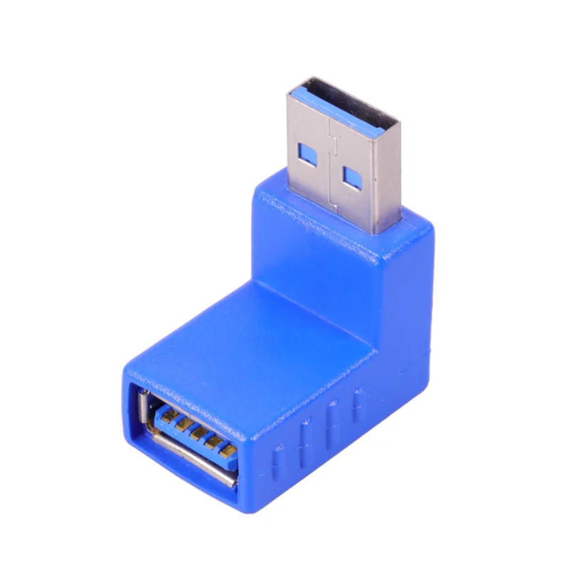 1 шт. 90 градусов USB 3 0 мужчин и женщин под прямым углом адаптер AM/AF Разъем конвертер