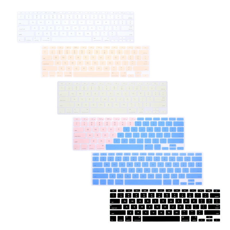Для нового Macbook Air 13 крышка клавиатуры прозрачный цвет Защита клавиатуры ноутбука для Macbook Air 13 мягкая кожа Наклейка A1932