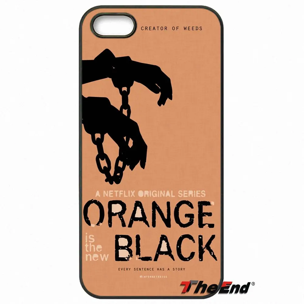 Оранжевый-новый черный OITNB модные чехол для телефона iPhone X 4 4S 5 5C SE 6 S 7 8 плюс Galaxy J5 J3