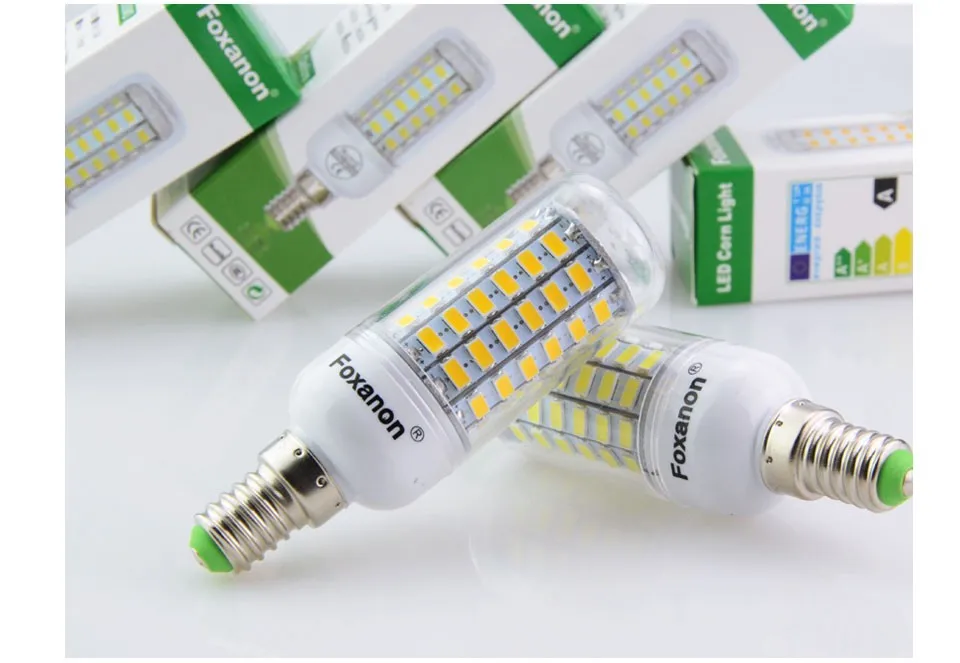 Новинка светодиод интеллектуальное IC электропитание E14 E27 5730 LED лампа-кукуруза AC220В 230В лампочка из светодиодов для домашного света