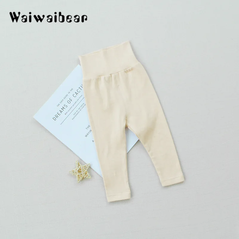 Waiwaibear/Новые осенне-зимние штаны для малышей плотные новорожденных мальчиков и