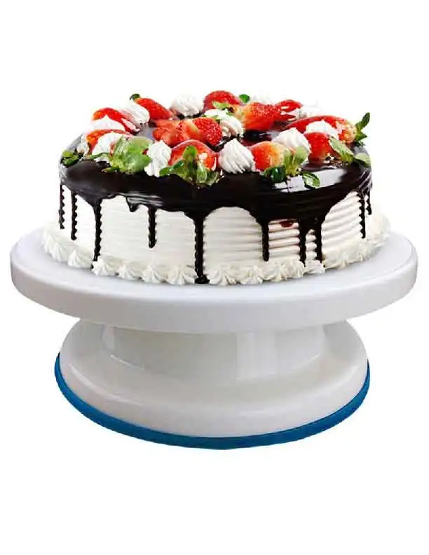 Non-slip Plastic Cake Turntable Rotating Decorating 10 Inch Cream Cakes Stand Rotary Table Hot Sal | Дом и сад