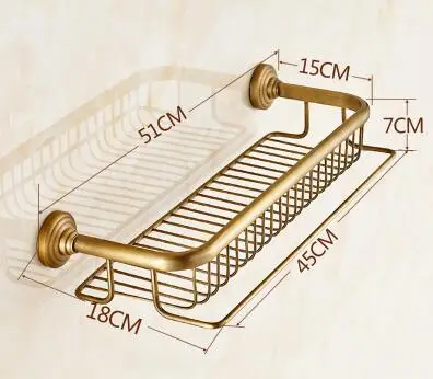 Полки для ванной комнаты из античной латуни полки полной с держателем полотенца