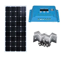 kit panneau solaire 12 v 150 w solar charge controller 12v 24v 10a bateria solar caravan marine yacht boat phone laptop car
