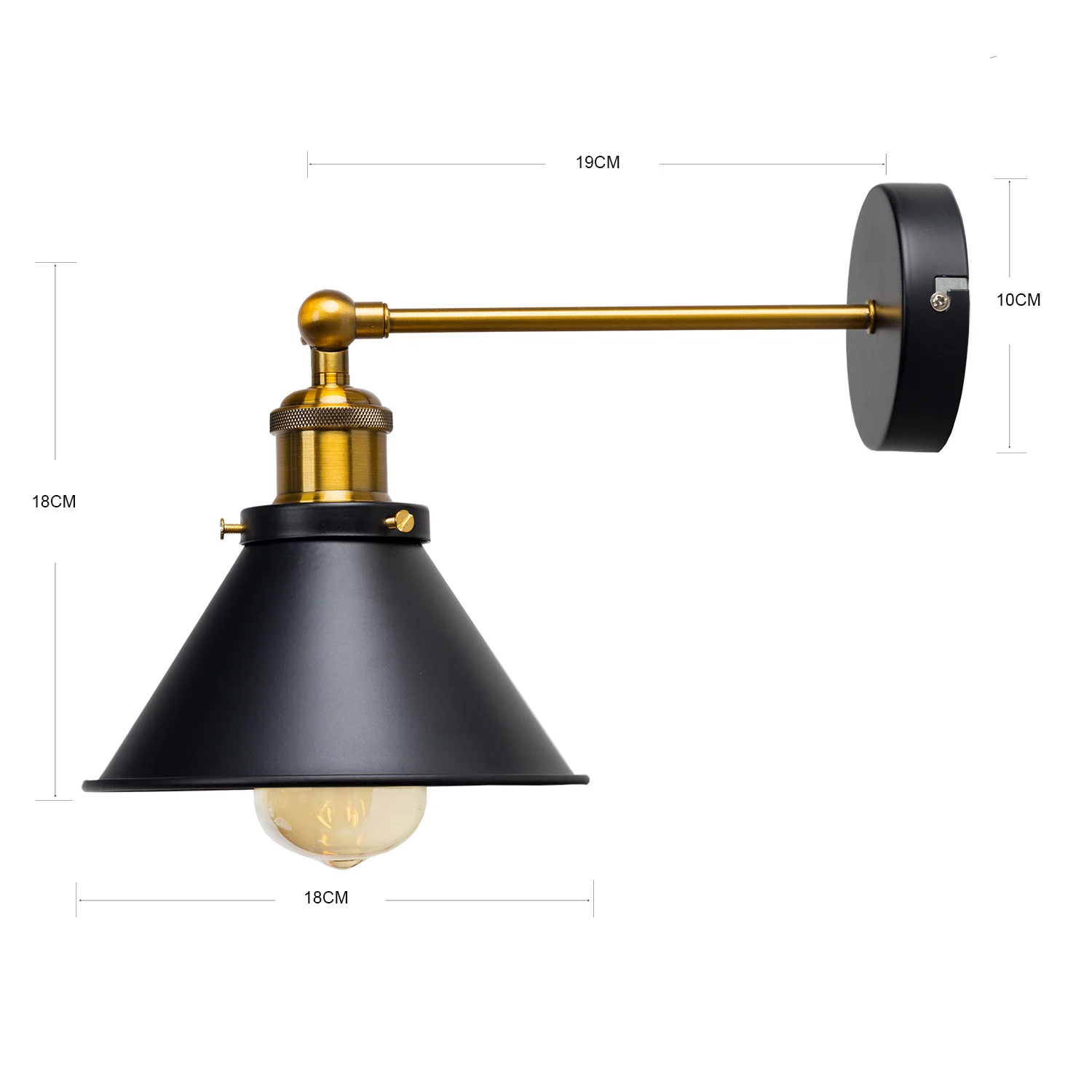Винтаж промышленные настенные светильники бра Wandlamp фоновая фотография в стиле ретро лампа 110 V-220 V E27 Крытый Спальня Ванная комната балкон бар проход потолочный светильник - Цвет абажура: 1