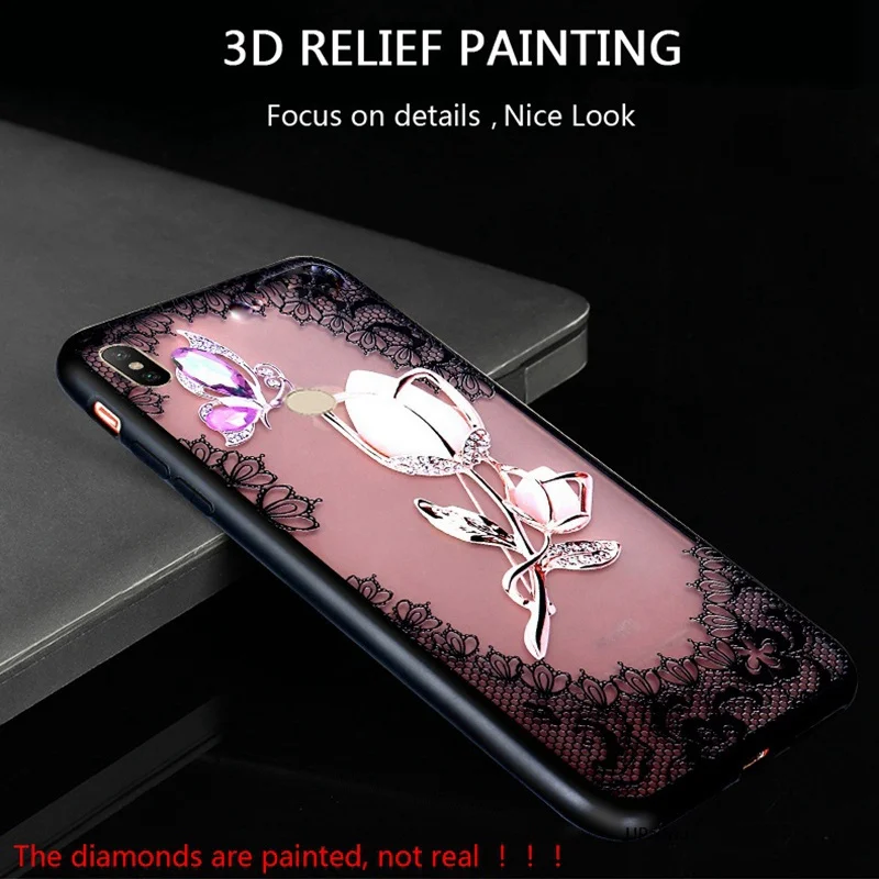 UPaitou 3D рельеф кружевное платье с цветочным рисунком чехол для Xiaomi Redmi S2 Примечание