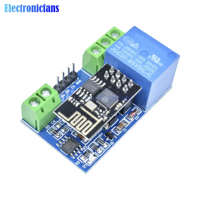 Релейный модуль ESP8266 5 В Wi-Fi для умного дома с дистанционным управлением телефона