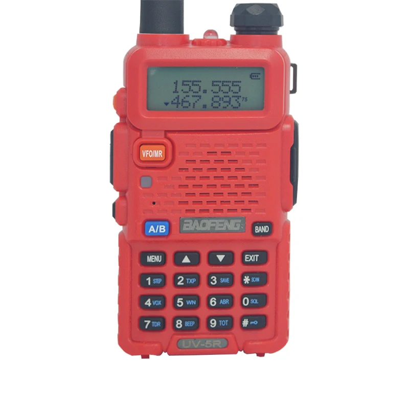 Baofeng UV-5R двухканальные рации двухсторонний коммуникатор трансивер FM UV5r VHF UHF портативный pofung UV 5R Охота CB Ham радиостанции - Цвет: Red 5R
