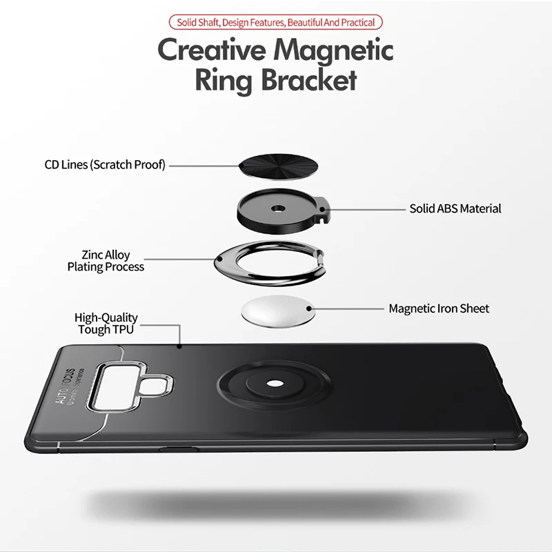 Мягкий матовый Силиконовый из ТПУ чехол для Samsung J4 J6 Plus 2018 360 металлический