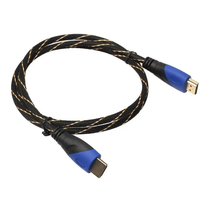 Плетеный кабель HDMI 720 P/1080 P 1 м-15 м для PS3/playstation 3/Xbox 360/HDTV мужской на Мужской HDMI 1,4 V1.4 AV HD 3D кабели