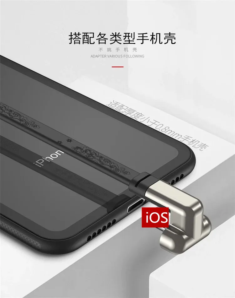 EGEEDIGI 1,8 м игровая линия передачи данных 180 градусов быстрая зарядка 8Pin USB кабель для iPhone 6 7 8Plus XS MAX XR для Lightning USB кабель