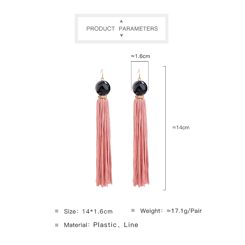 Оптовая цена 2 цвета розовый и черный бисер хлопок кисточка бахрома этнические