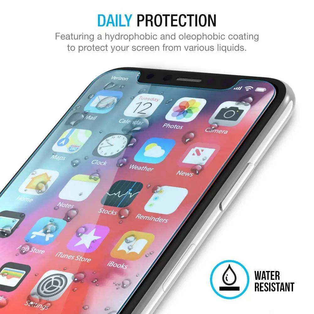 Закаленное стекло 9H с защитой от синего света для iphone X XR XS MAX Защита экрана 5 5C 5S SE 6