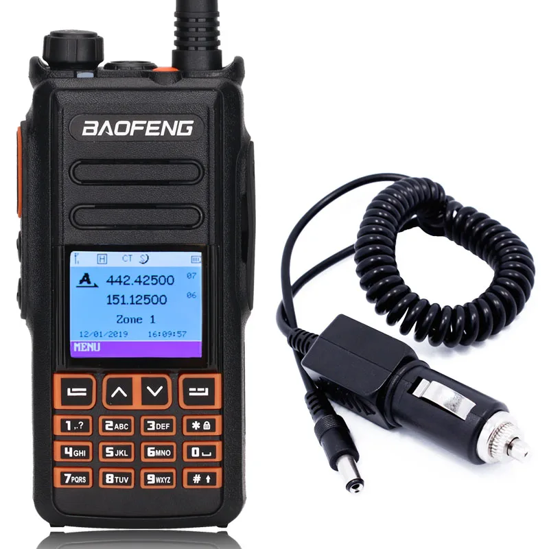add car charger Baofeng DM-X gps цифровой иди и болтай Walkie Talkie “иди и запись Dual Band Dual Time slot уровня 1 и 2 Tier II DMR цифровой/аналоговый обновление DM-1702 - Цвет: add car charger