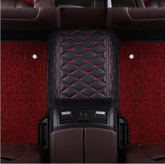 Роскошный двухслойная ткань Cutsom автомобильные коврики для Chrysler 300 300C 300 M Aspen Cirrus Daytona коврики для ног - Color Name: 3 row red