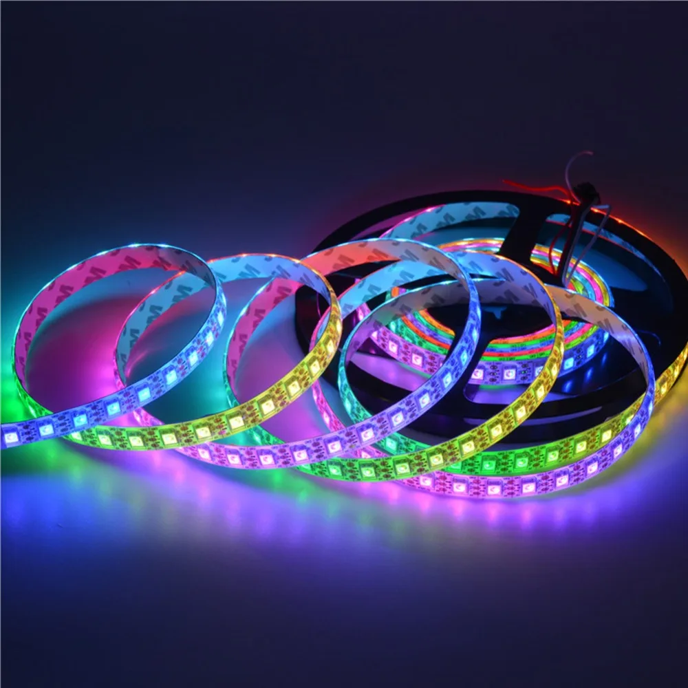 Быстрая Доставка 100 м 20X5M SK6812 WS2812B WS2812 5050 RGB 74 светодиода/м адресуемые светодиодные
