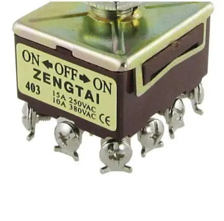 ZENGTAI 10A/380VAC 15A/250VAC 3 позиции 4PDT вкл/выкл/вкл 12 контактный тумблер LW|position switch|positswitch |
