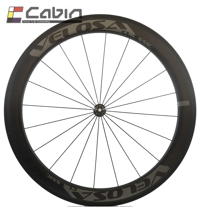 Velosa super sprint 60 bike carbon front wheel 700C 60mm clincher/tubular road ONLY |