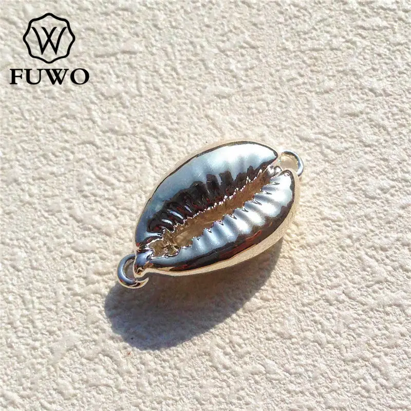 Подвеска в виде ракушки для денег с покрытием из серебра PD517|shell charm|cowrie shellspendant silver