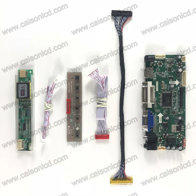 Плата контроллера ЖК дисплея с поддержкой DVI VGA Аудио для панели 17 дюймов 1440X900