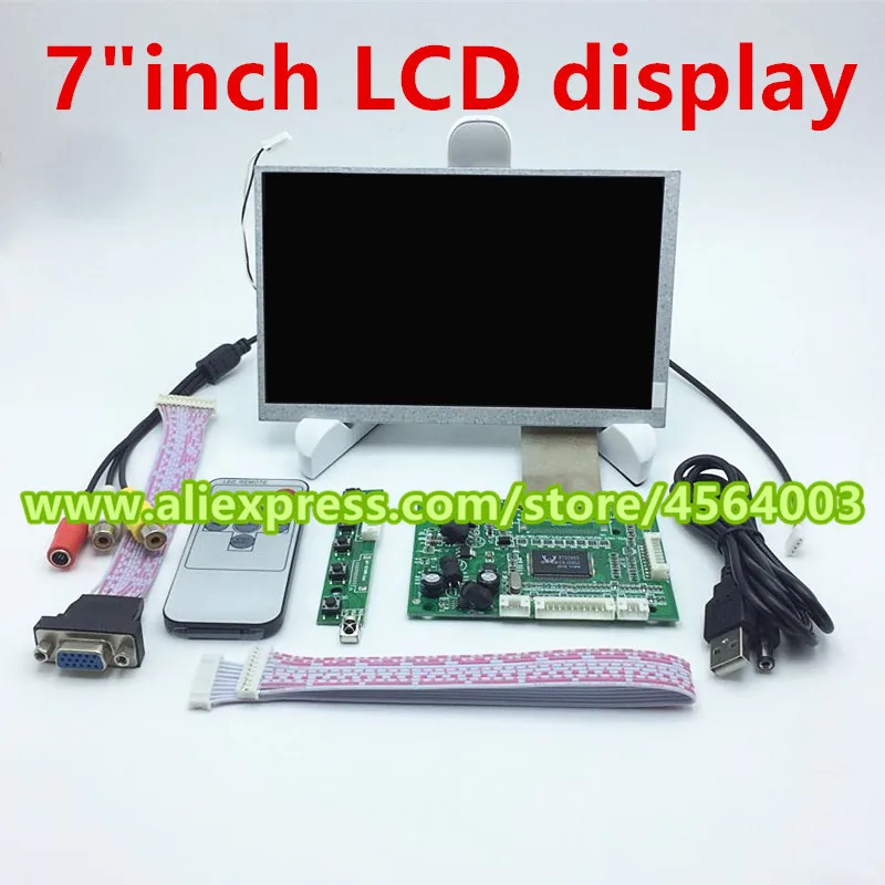 7 дюймов для Raspberry pi универсальный дисплей ЖК-контроллер HSD070IDW1 E11 E13 E15 монитор драйвер платы VGA AV кабель для arduino ПК