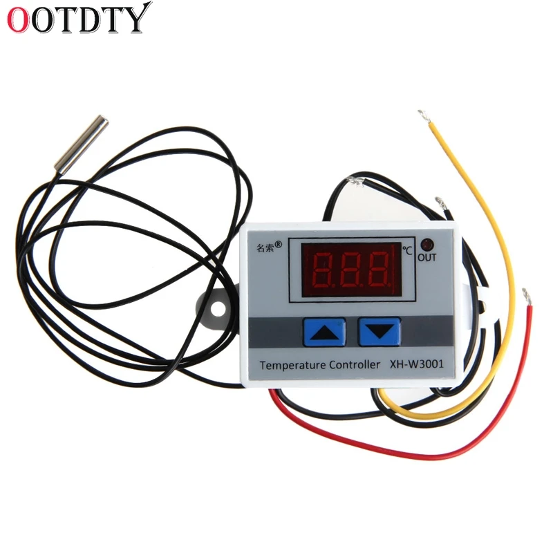 Digital LED Thermometer Temperature Controller AC220V 10A Thermostat Incubator Control Microcomputer Probe Weather Station | Инструменты