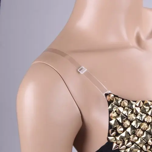 Рождество 1 пара регулируемая невидимый прозрачный ясно бюстгальтер ремни 1.0 см |