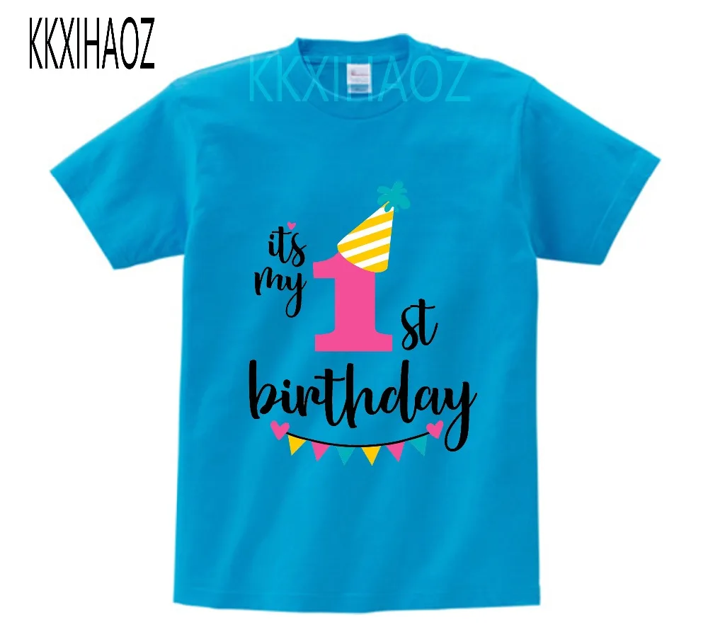 Одежда для маленьких мальчиков и девочек с принтом «it's my 1-3 th Birthday», детская забавная футболка, подарок на день рождения для детей 1-3 лет, NN