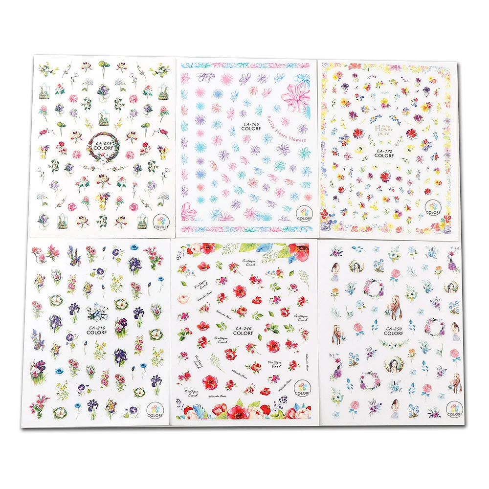 1 шт. цветные наклейки для ногтей|Стикеры и наклейки| |