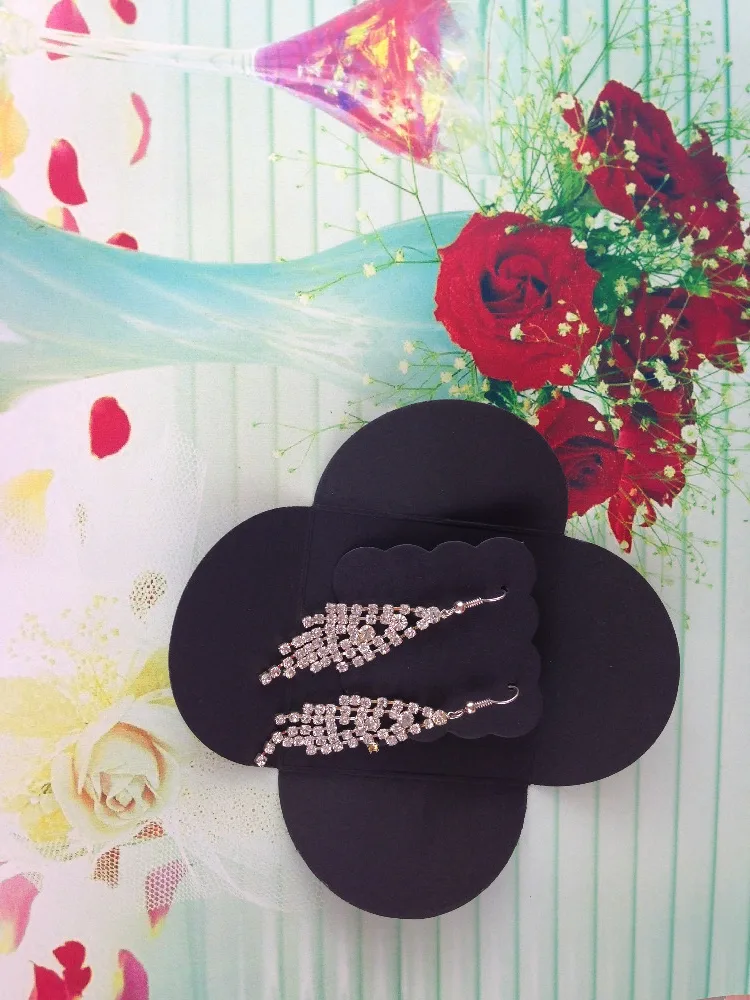 Упаковка для сережек из крафт бумаги сделай сам крышка и карт упаковка ручной