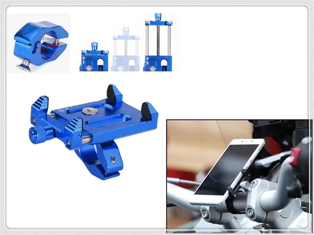Мотоцикл Форма смарт телефон кронштейн навигации из алюминиевого сплава для YAMAHA
