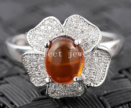 Amber ring Real and natural amber 925 sterling silver Free shipping 1.1ct gem #15041321 | Украшения и аксессуары