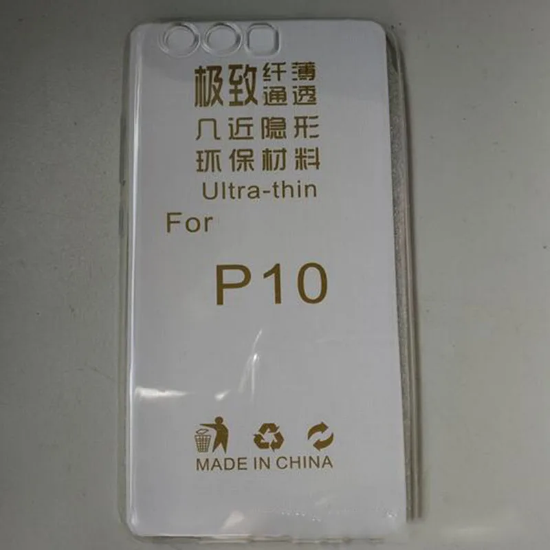 Для HUAWEI P10 Ультра Тонкий Crystal Clear Прозрачная Крышка кожа МЯГКАЯ TPU case for высокое
