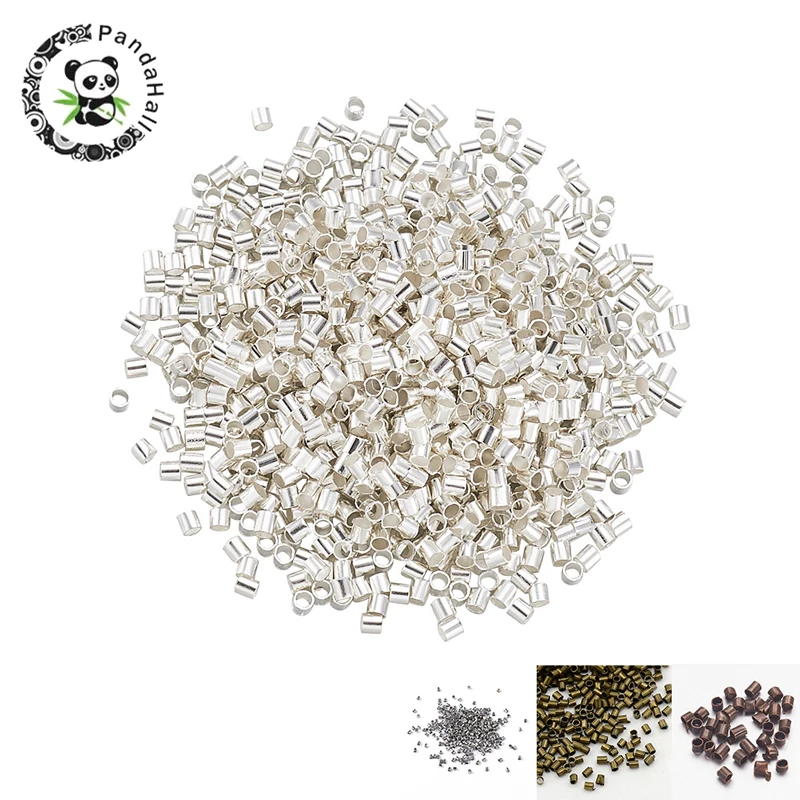 Pandahall 1700 шт./10 г латунные обжимные концевые бусины платиновая красная медь