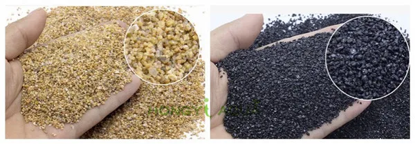 

1 piece aquarium landscaping fish tank bottom sand black gold sand golden sand makeup sand fish tank decoration