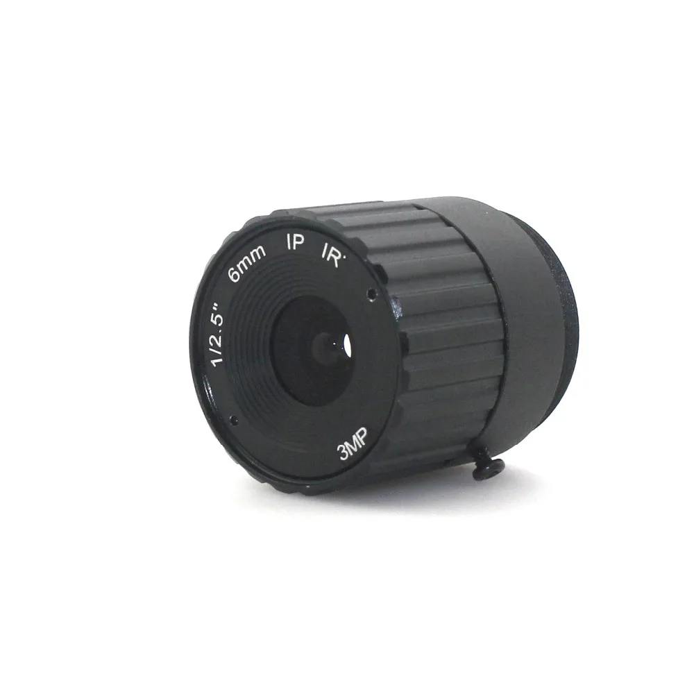 Объектив CS с фиксированным ИК объективом 3 Мп 6 мм F1.6 1/3 дюйма для камеры