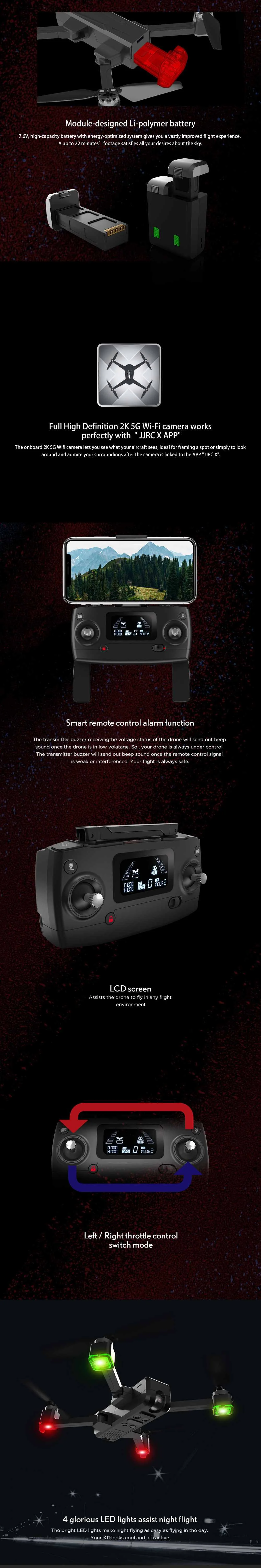 JJRC X11 5G wifi FPV с 2K камерой gps 20 минут время полета складной пульт дистанционного управления Дрон Квадрокоптер RTF