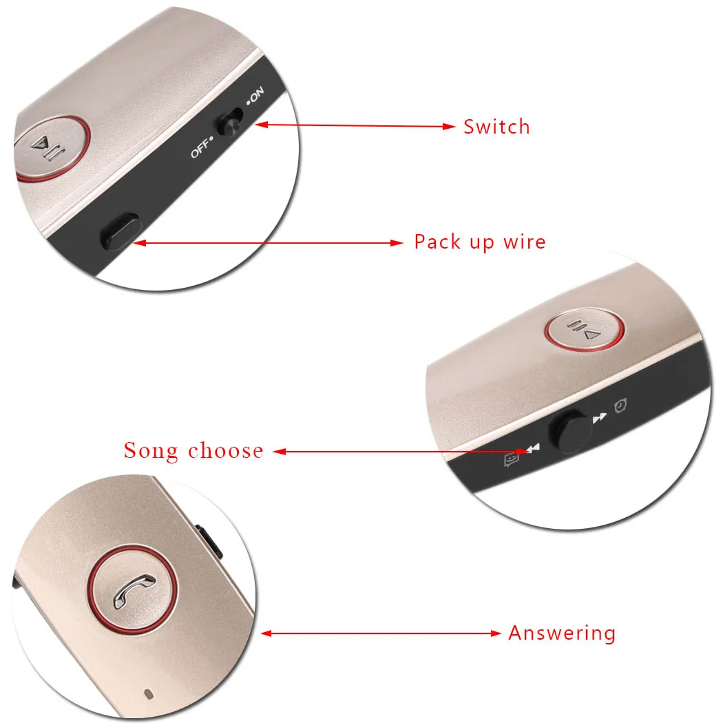 2018 легкий Беспроводной Bluetooth наушники за ухо глубокий бас стерео гарнитура