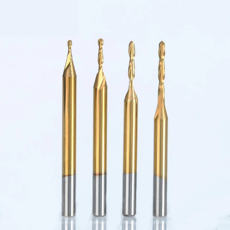 SHINA 1 шт. 3 175 1/8 ''титановое покрытие шаровая носовая фреза сверло Карбид ЧПУ