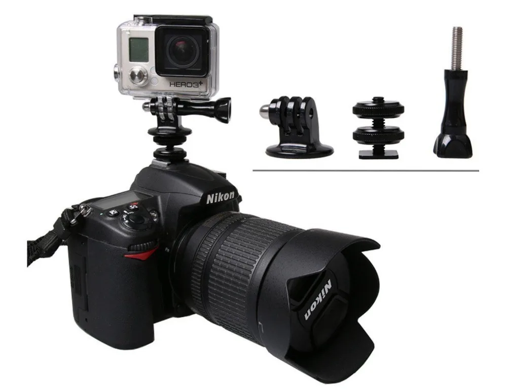 

Адаптер с креплением для вспышки Hot Shoe, Алюминиевый винт для штатива для камеры SLR для GoPro Hero