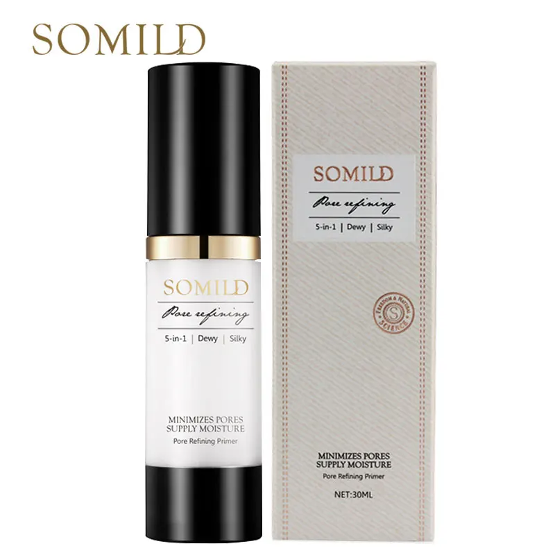 30ML SOMILD 30 мл корейский праймер для лица основа для макияжа контроль над маслом отбеливание невидимые поры для лица матовая основа для макияжа праймер косметика - Цвет: 30ML