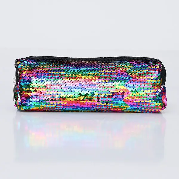 Colorful Пенал-карандаш из материала Escolar Sequin Etui Pennen для девочек, пенал Kalem Kutusu Lapiceras Estuche Escolares Kawaii Hairball - Color: Colorful