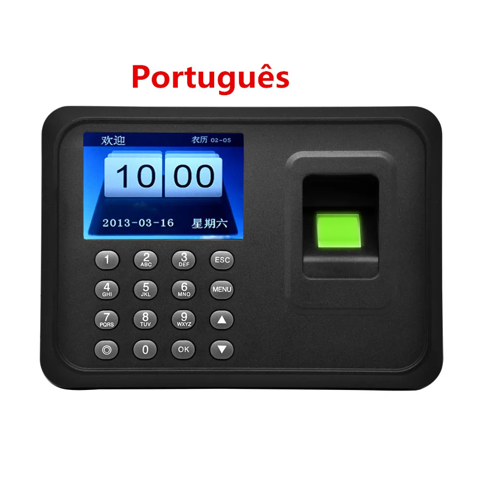 А5 биометрическая система посещаемости времени TCP/IP USB Время рекордер сотрудников